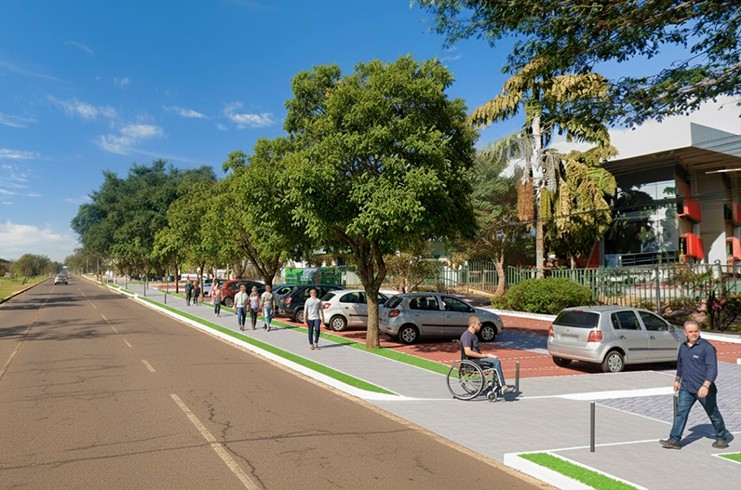 Calçadas e estacionamentos serão reformados na 910/911