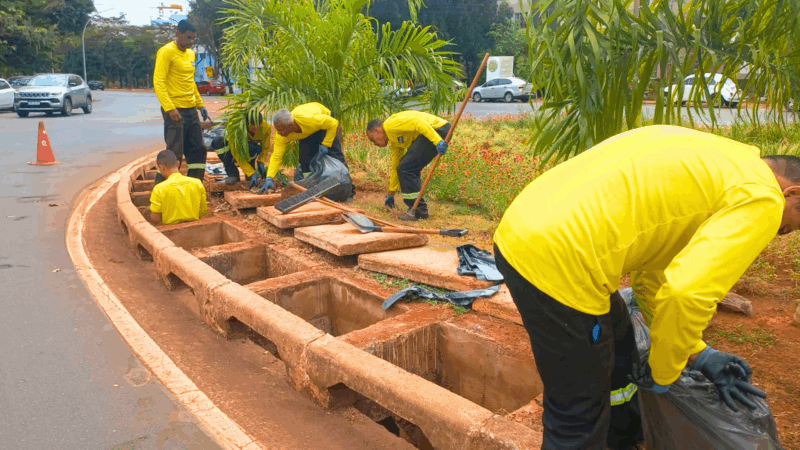 Mais de 320 bocas de lobo limpas no Plano Piloto