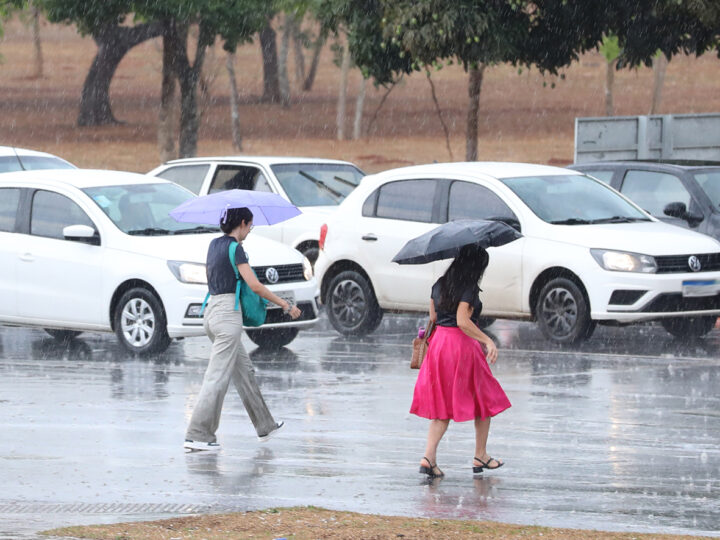 Chuva rápida e ventos fortes devem marcar a semana
