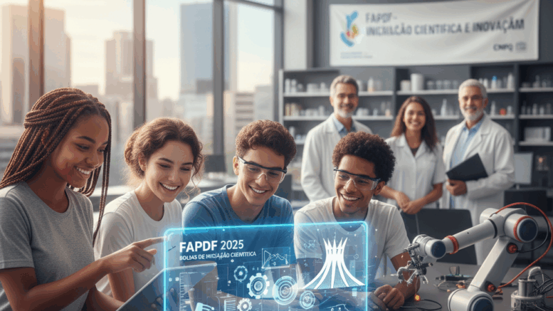 FAPDF lança edital de bolsas para jovens cientistas do DF