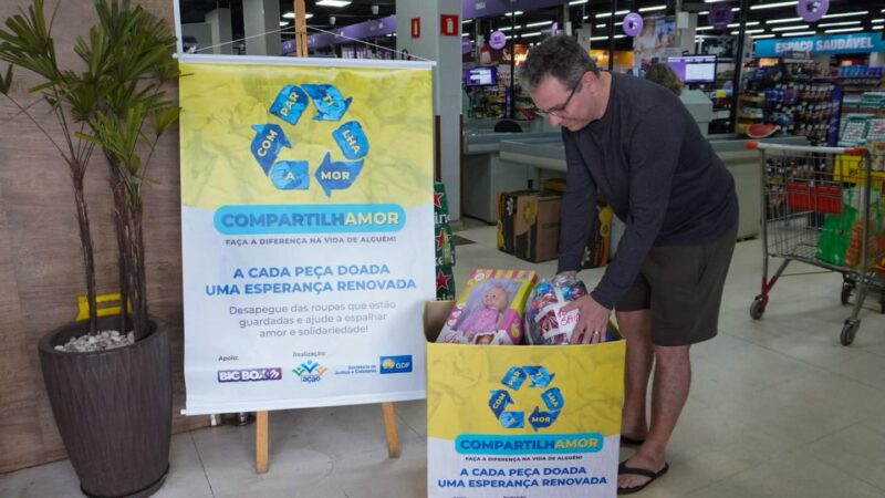 Campanha de doação do DF bate 50 mil itens arrecadados