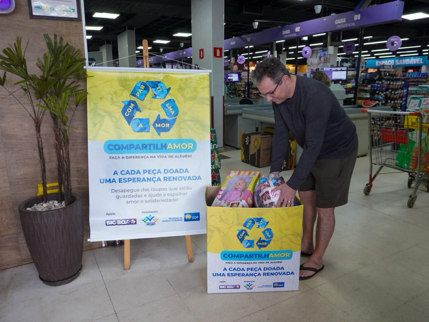 Campanha de doação do DF bate 50 mil itens arrecadados