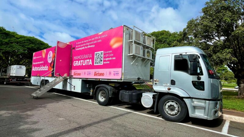 Carreta gratuita de mamografia começa atendimentos