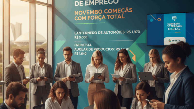 Começo de mês com quase 400 vagas de emprego nas agências do DF
