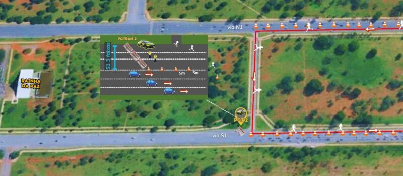 Corrida altera o trânsito no Eixo Monumental neste sábado (8)