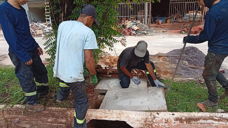 Obras de drenagem reforçam limpeza para a chuva