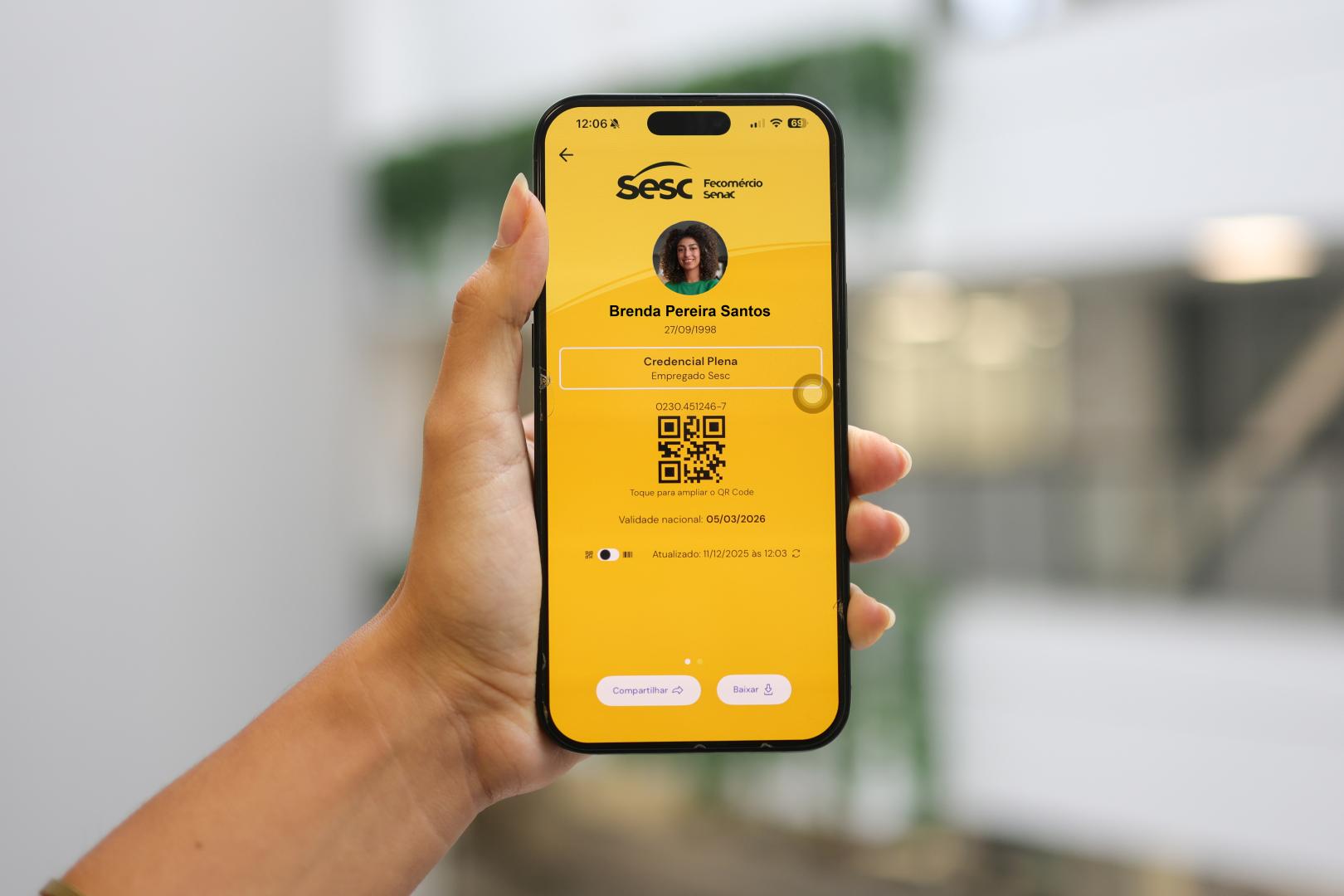 Credencial do Sesc-DF será 100% digital a partir de 2026