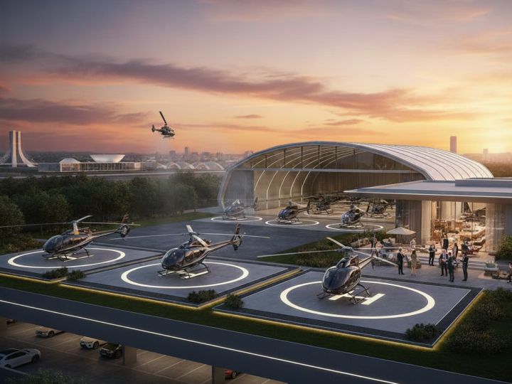 Brasília vai ganhar novos helipontos e clube de negócios exclusivo