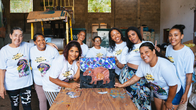 Lixo vira obra de arte na Câmara Legislativa do DF