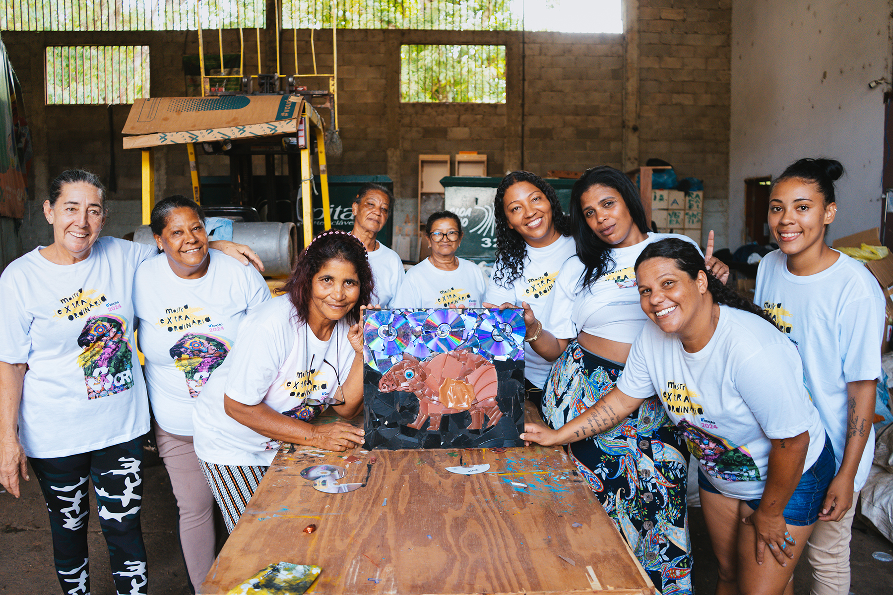 Lixo vira obra de arte na Câmara Legislativa do DF