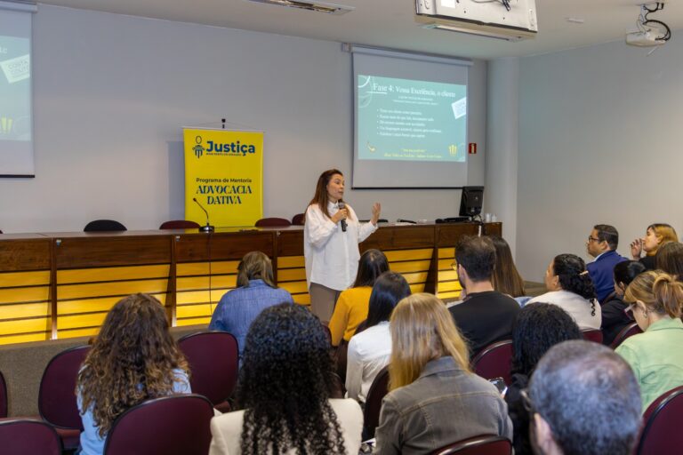 Marcela Passamani, secretária de Justiça e Cidadania: "A advocacia dativa é essencial para garantir acesso à Justiça para quem mais precisa, e isso exige profissionais preparados, seguros e conscientes da responsabilidade que assumem"