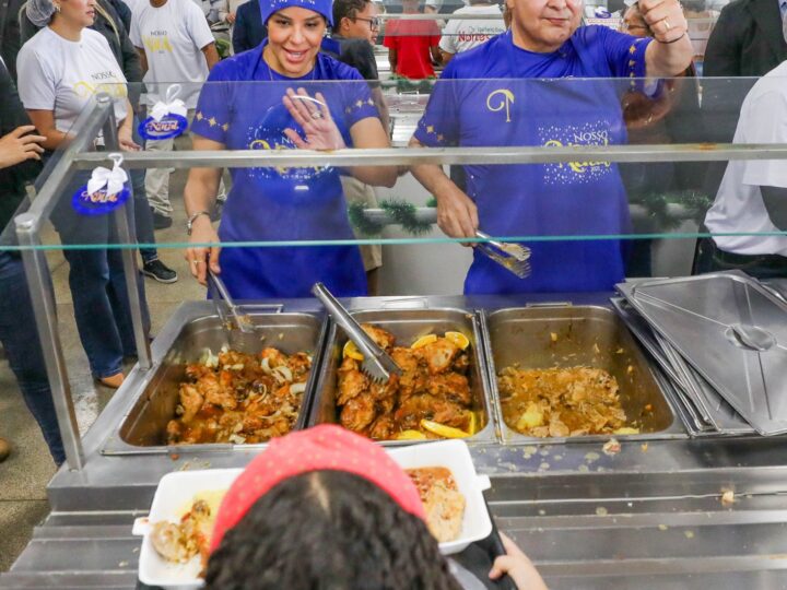 Ceia especial por R$ 1 alegra famílias no Sol Nascente