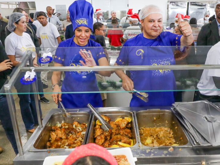 Ceia especial por R$ 1 alegra famílias no Sol Nascente