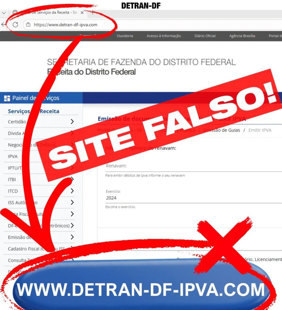 Saiba como evitar o golpe do boleto falso do IPVA no DF