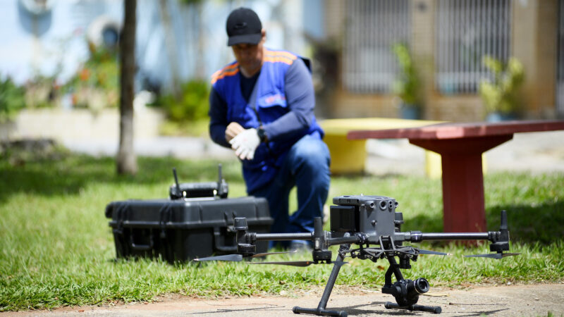 Drones no combate à dengue: tecnologia mapeia e trata focos no DF