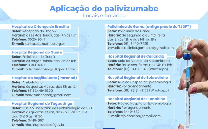 Saúde convoca bebês prematuros de 2025 para reforço contra bronquiolite