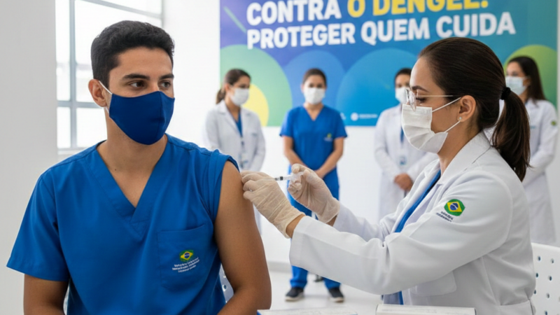 Profissionais de saúde do DF começam a ser imunizados