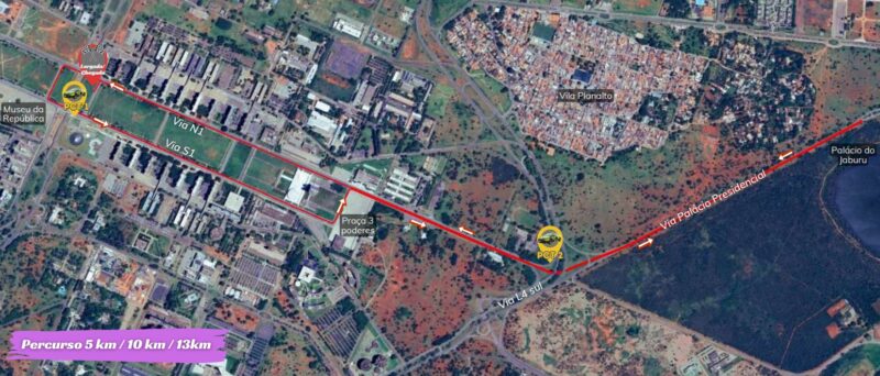 EVENTOS ESPORTIVOS ALTERAM O TRÂNSITO NO DF NESTE DOMINGO 3 19.3. depois de Museu da Republica Mapa Circuito das Estacoes Geral