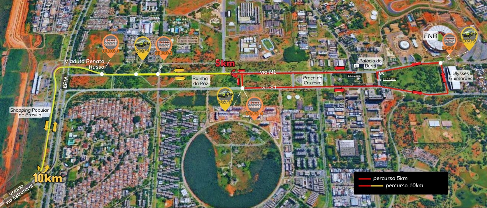 Eventos esportivos alteram o trânsito no DF neste domingo