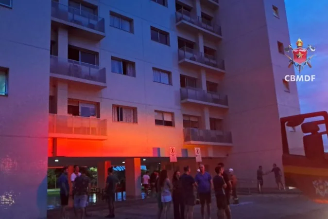 Incêndio na 114 Norte mobiliza bombeiros e evacua prédio no DF