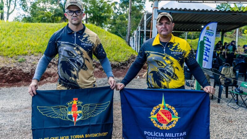 Atletas da PMDF conquistam pódio no Tiro Prático Nacional 2026