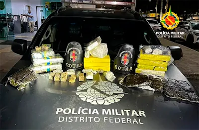 PMDF apreende carga de drogas avaliada em R$ 520 mil em Ceilândia