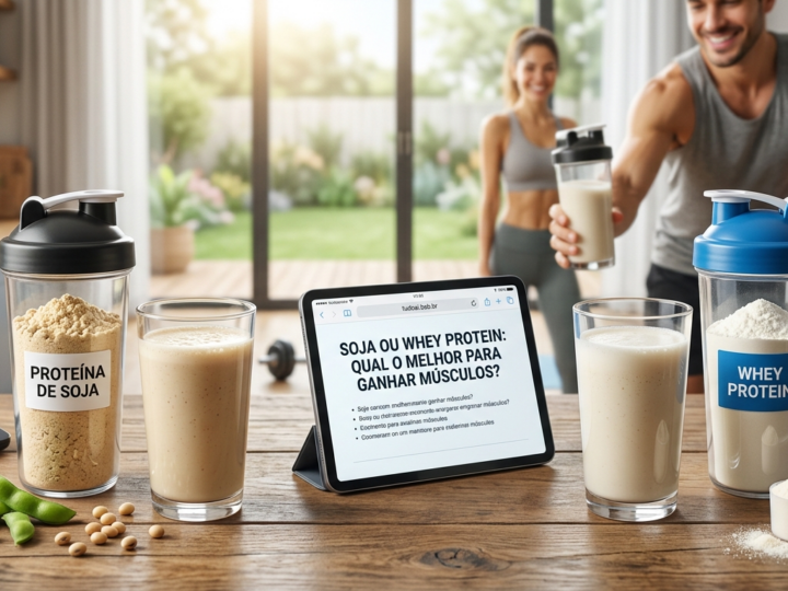 Soja oferece os mesmos benefícios que o whey protein para os músculos