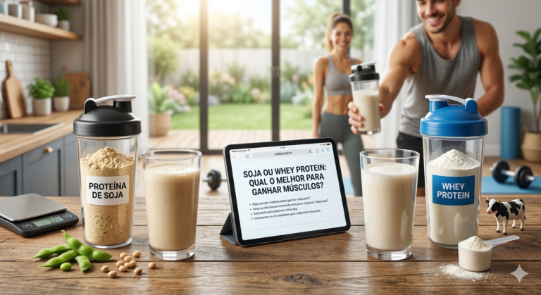 Soja oferece os mesmos benefícios que o whey protein para os músculos