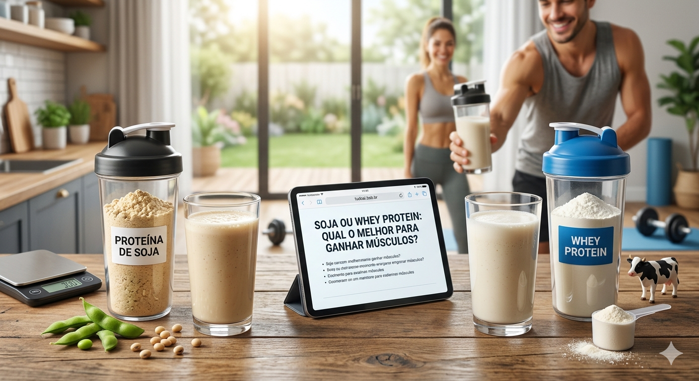 Soja oferece os mesmos benefícios que o whey protein para os músculos