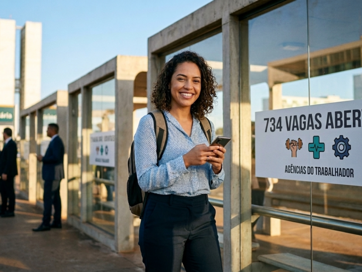 Agências do Trabalhador oferecem 734 vagas de emprego no DF