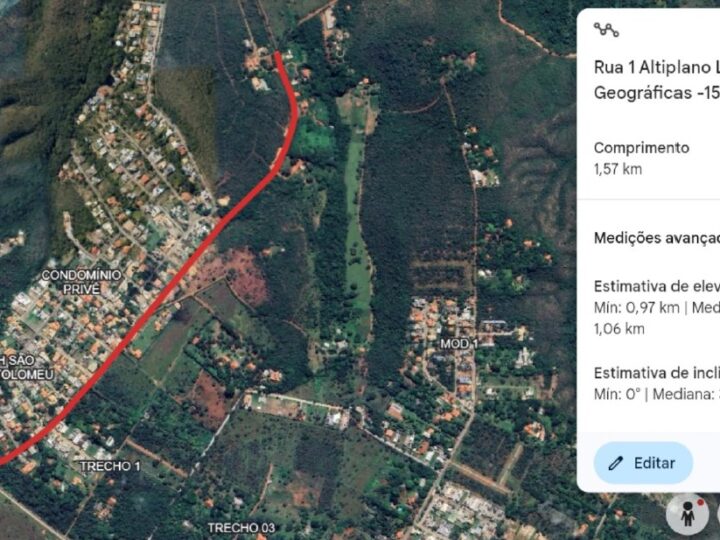 Pavimentação da Rua 1 para melhorar trânsito e segurança no Altiplano