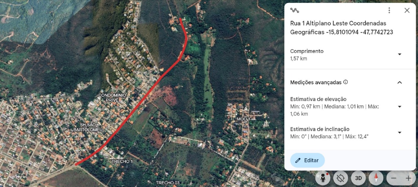 Pavimentação da Rua 1 para melhorar trânsito e segurança no Altiplano