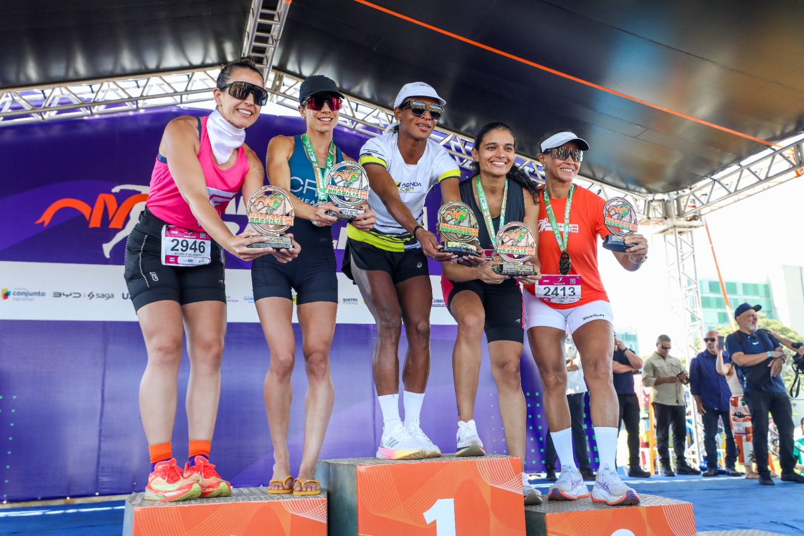 Maratona Brasília premia vencedores em evento na Esplanada