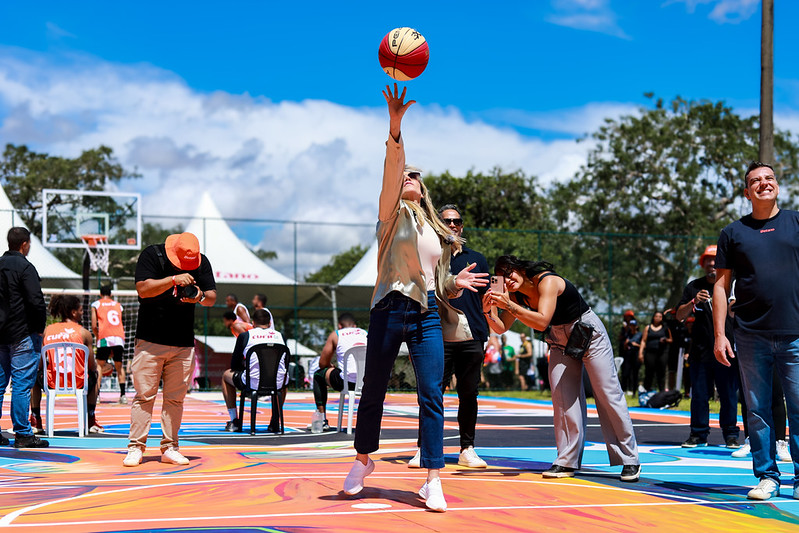 Parque da Cidade ganha quadras renovadas para esporte e lazer