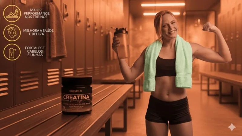 Creatina para mulheres traz benefícios que vão além dos músculos