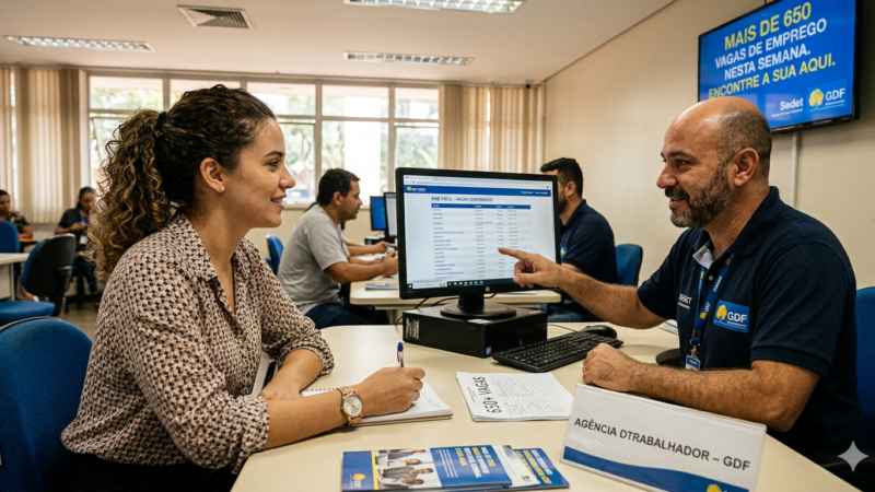 Semana começa com mais de 650 vagas de emprego
