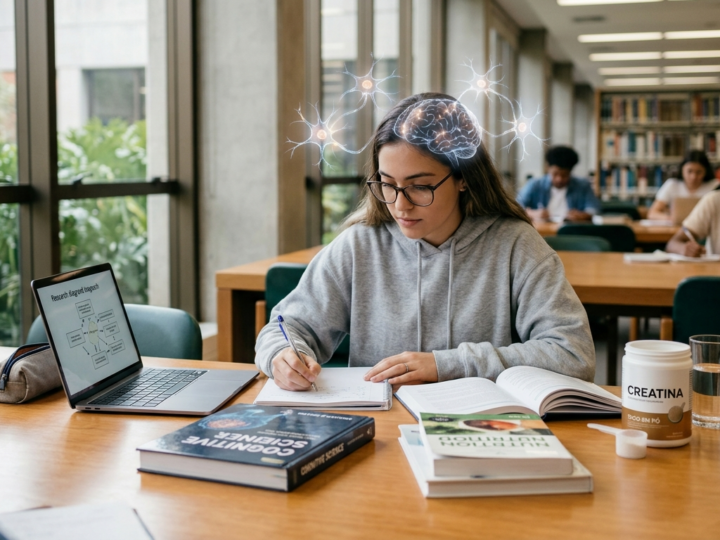 Creatina ajuda a melhorar o foco e a saúde do cérebro