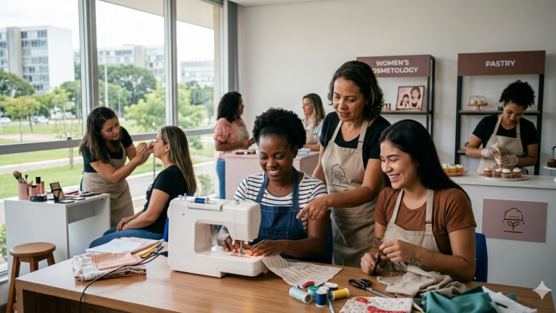 Jornada da Mulher Trabalhadora abre 420 vagas para cursos no DF