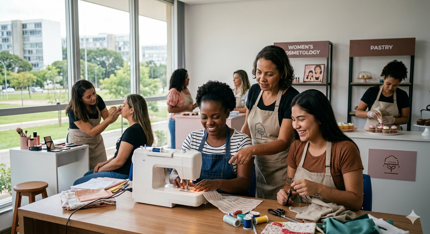 Jornada da Mulher Trabalhadora abre 420 vagas para cursos no DF