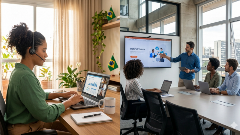 Home office e modelo híbrido dividem opiniões de trabalhadores