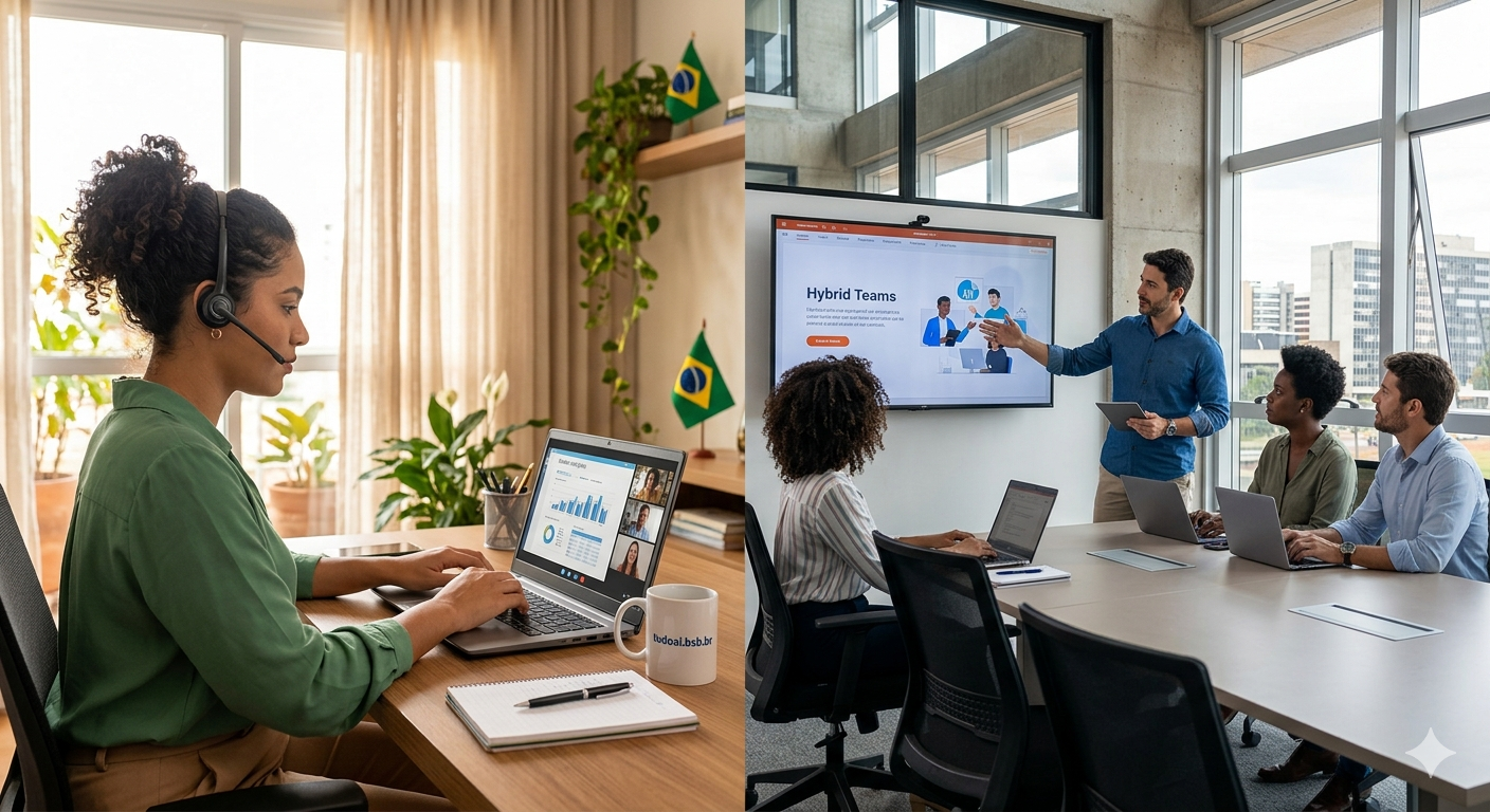 Home office e modelo híbrido dividem opiniões de trabalhadores