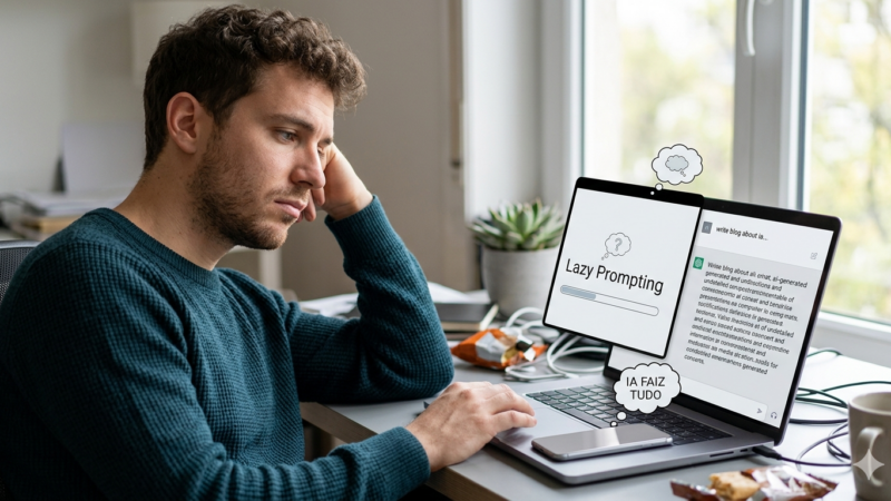 Lazy Prompting: entenda o “vício” em IA que preocupa especialistas