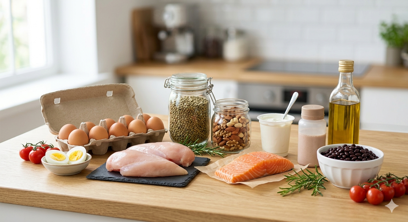 Proteína na medida certa: Saiba quanto comer para manter os músculos