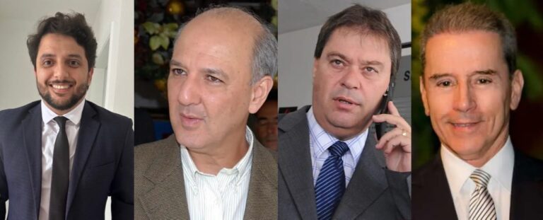 Lucas Valença, Arruda, Gim e Luiz Estevão. Fotos: Reprodução e Arquivo/Agência Brasília