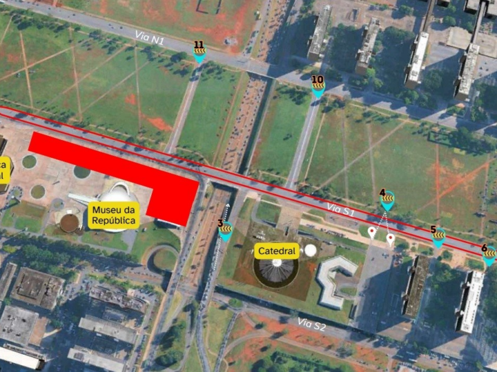 Competição altera o trânsito na Esplanada dos Ministérios