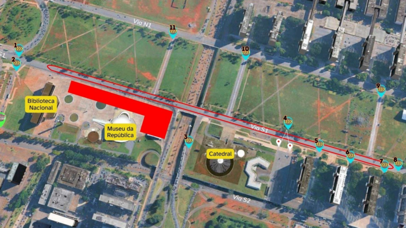 Competição altera o trânsito na Esplanada dos Ministérios