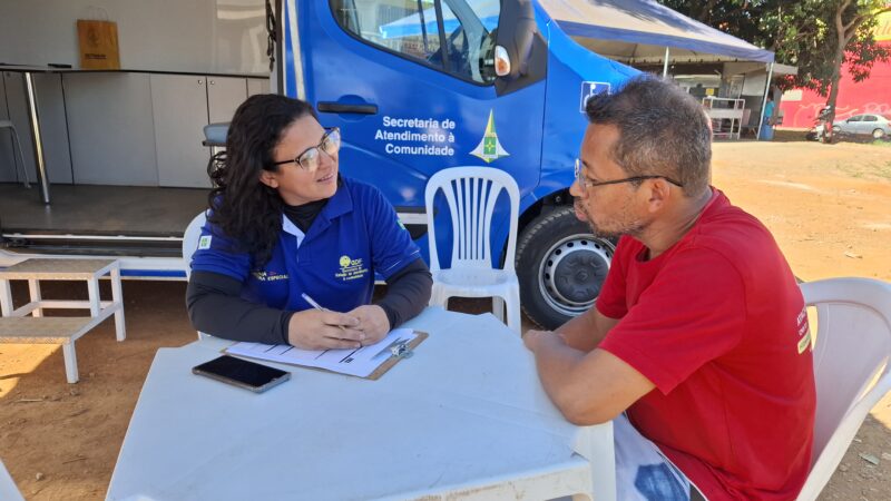 Atendimento em Movimento leva serviços ao Sol Nascente Pôr do Sol