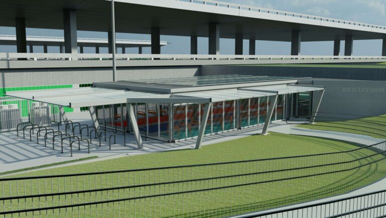 Serão debatidos os estudos sobre o modelo de bicicletário e o traçado da ligação das ciclovias do lado Leste com o lado Oeste da Rodoviária do Plano Piloto, passando por dentro do terminal | Arte: Semob-DF