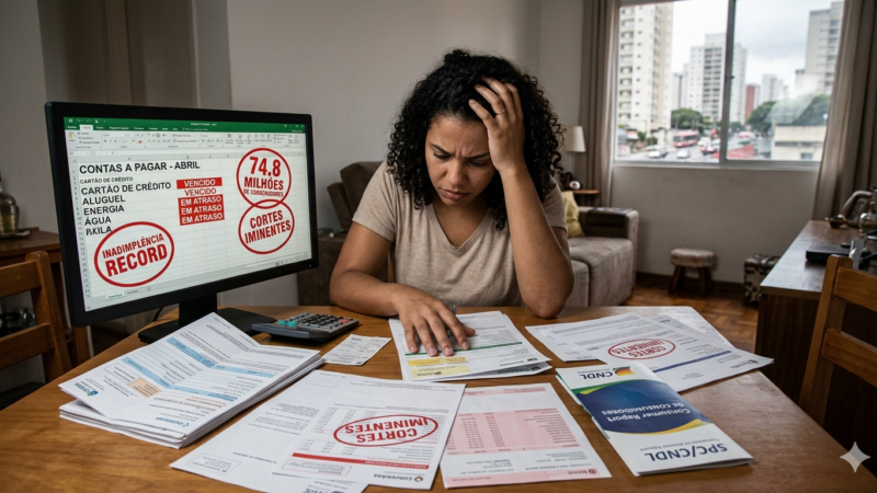Inadimplência bate recorde e atinge milhões de consumidores