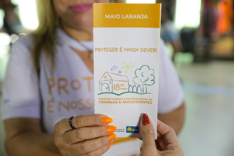 Distribuição de material informativo e ações de conscientização da comunidade também integram a programação do Maio Laranja